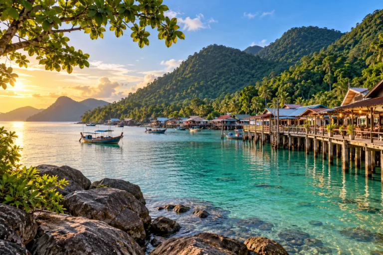 Illustration of Koh Chang West Coast & Bang Bao — Private Driver