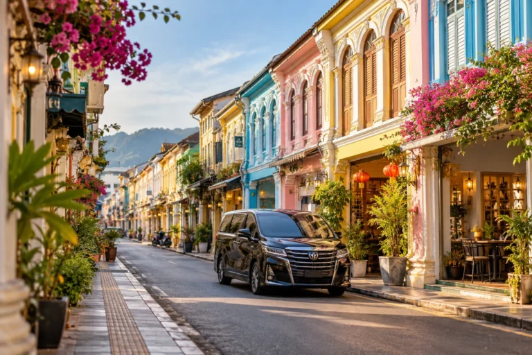 Illustration of Phuket Old Town & Coastal Views