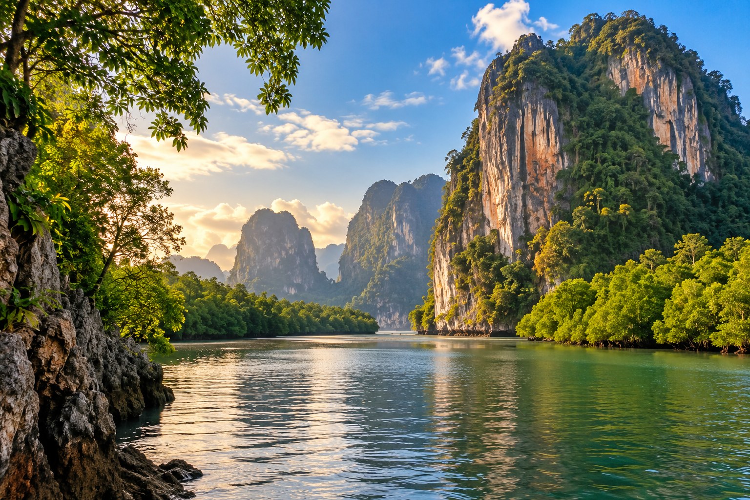 Illustration of กระบี่ เมือง–วัดถ้ำเสือ–อ่าวนาง